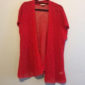 Cold water creek short sleeve cardigan